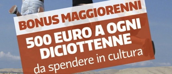 bonus 18 anni, bonus cultura