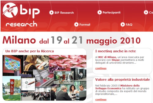 Bip Research 2010 a Milano