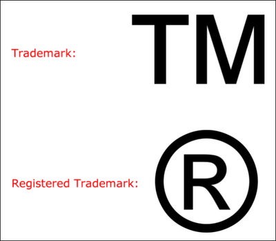 Differenza tra simboli Â® e TM