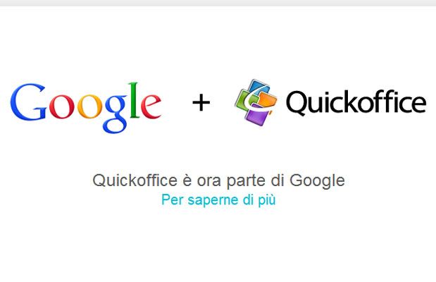 Google compra QuickOffice per Google Apps e Google Drive