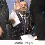 Conferenza stampa con aggressione per Draghi