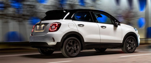 Fiat 500X bianca e nera